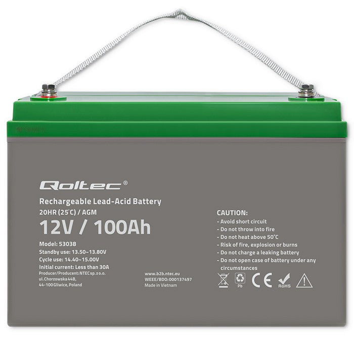 Acumulator AGM | 12V | 100Ah | max. 30A