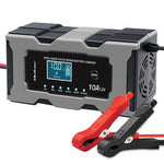 Încărcător cu microprocesor 12V 10A | Redresor cu funcție de reparare pentru baterii AGM GEL LiFePO4 | LCD
