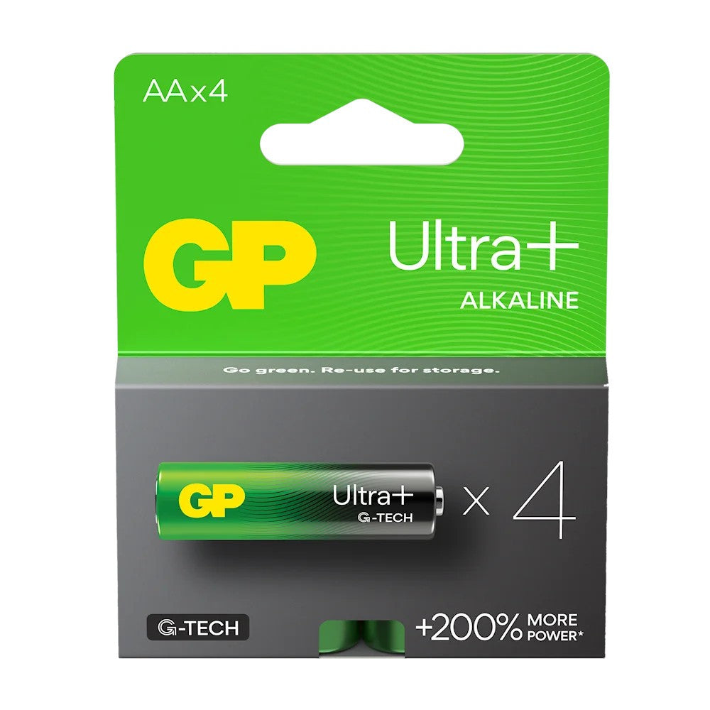 Baterie alcalină LR6/AA GP ULTRA+ 4 bucăți G-TECH