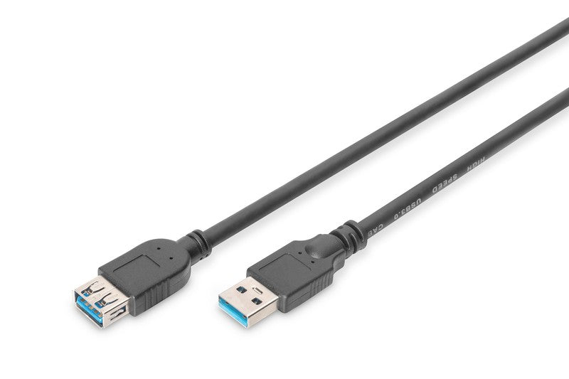 Cablu prelungitor USB 3.1 Gen.1 SuperSpeed ​​​​5Gbps Tip USB A/USB A M/F Negru 1.8m