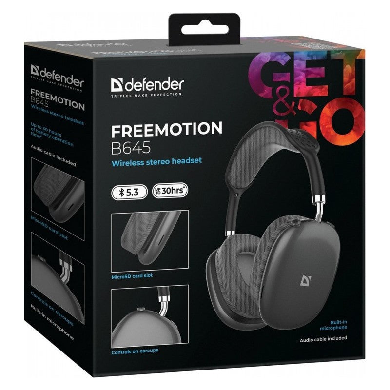 Căști wireless FREEMOTION B645, negre