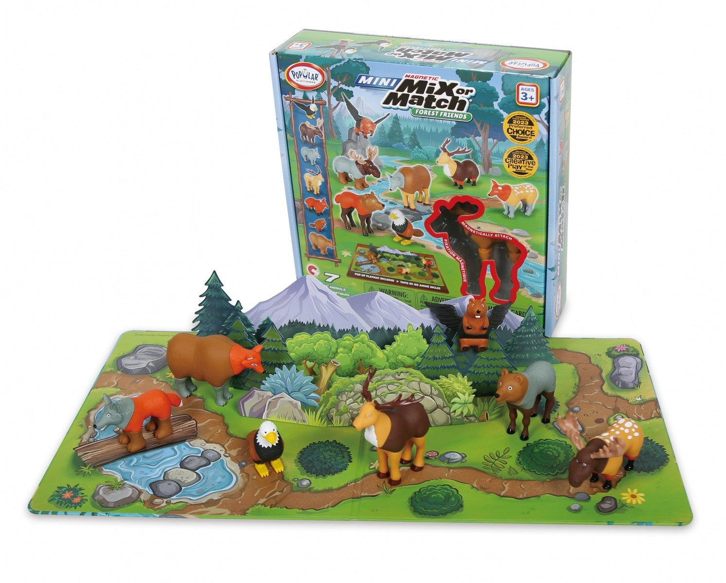 Set magnetic mini animale de pădure Malblo