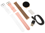 Ceas inteligent X19 Bluetooth roz