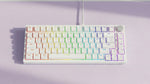 Tastatură magnetică RGB ASTRAL White OUTEMU, culoarea jad alb