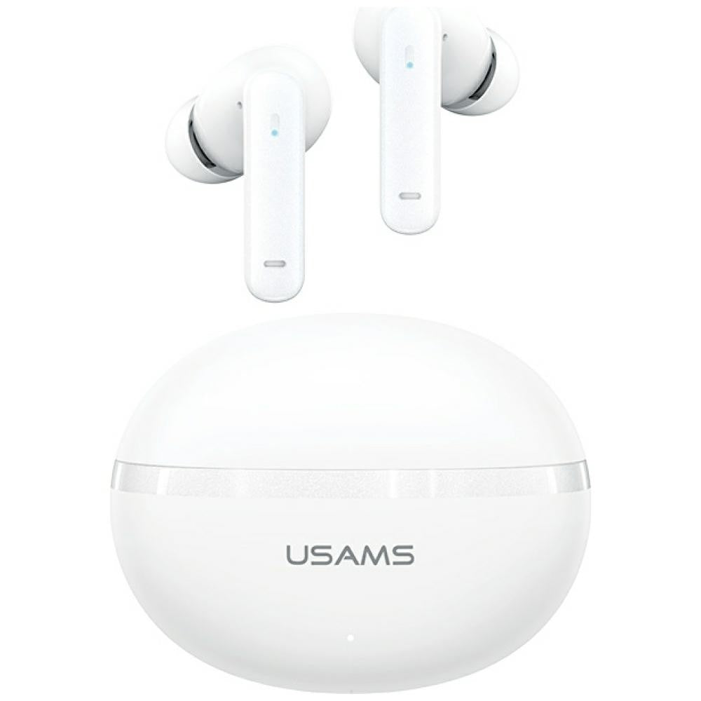 Căști bluetooth TWS E02 ANC+ENC albe