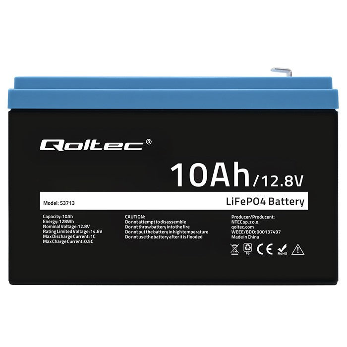 Acumulator LiFePO4 | 12.8V | 10Ah | 128Wh | BMS