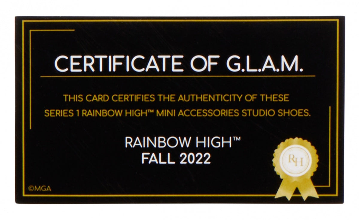 Sortiment de accesorii Rainbow High pentru încălțăminte, 1 bucată
