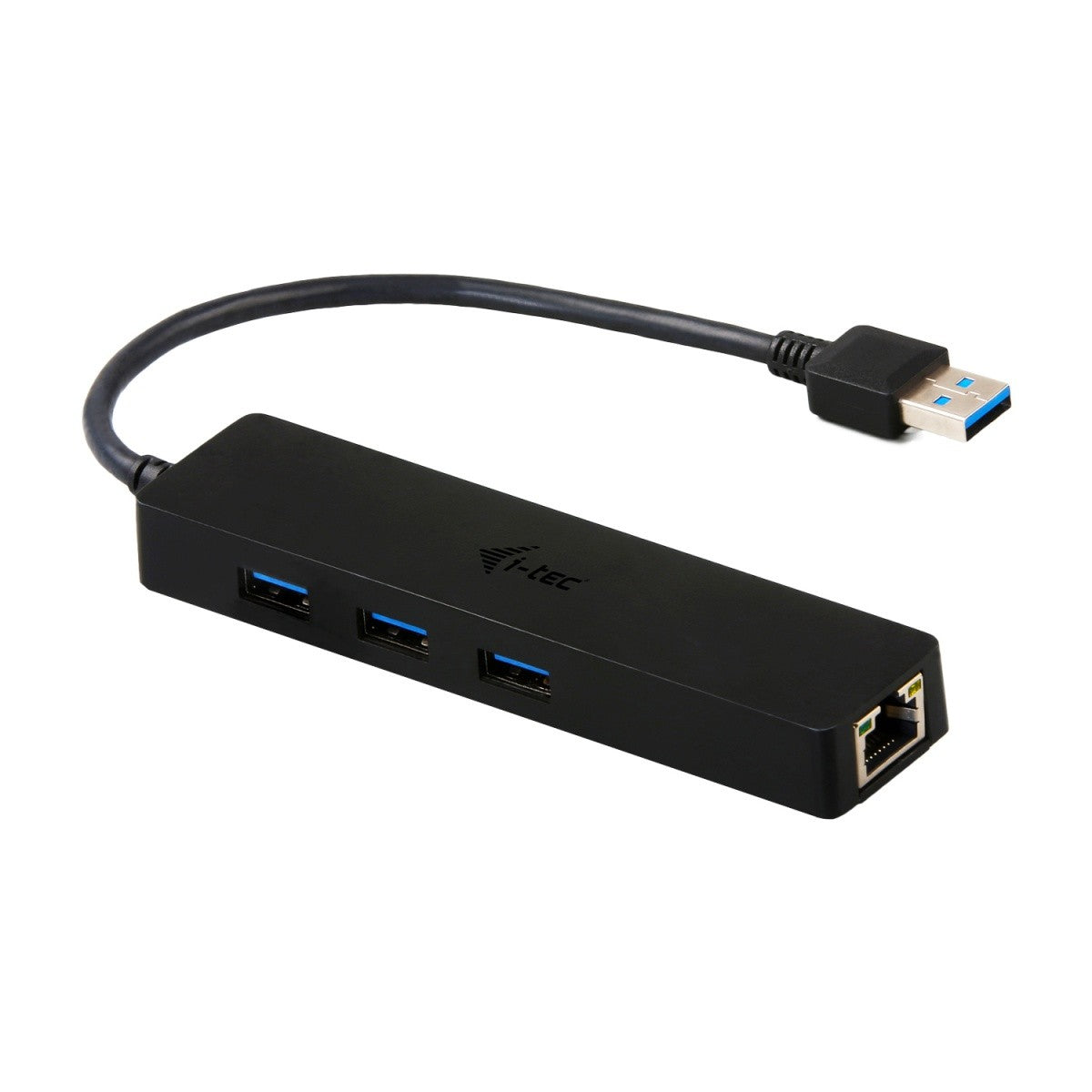 Hub USB 3.0 subțire cu 3 porturi + Gigabit Ethernet 10/100/1000