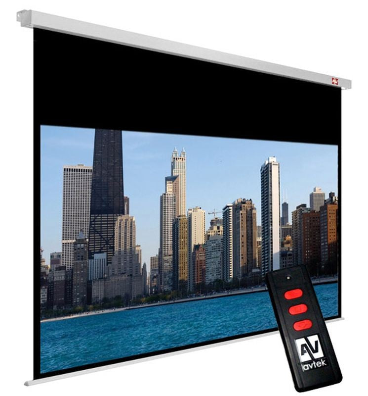 Ecran electric Cinema Electric 300P (16:9, 300 x 227,5 cm, alb, suprafață mată)