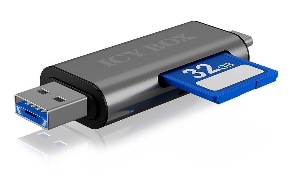 Cititor de carduri IB-CR200-C USB 2.0 Tip-C, TIP_A