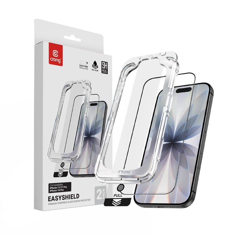 Pachet de 2 EasyShield - Sticlă securizată iPhone 17 / iPhone 17 Pro / iPhone 16 Pro (2 bucăți)