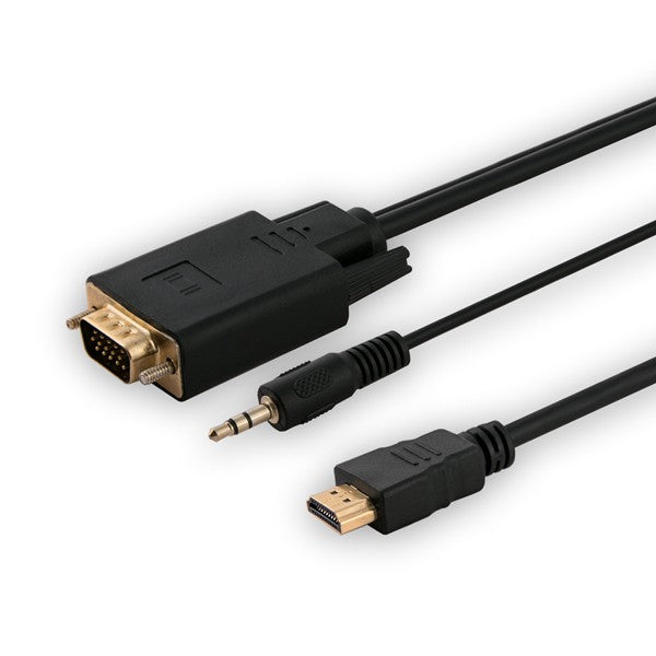 Adaptor HDMI (M) - VGA (M) + audio CL-198