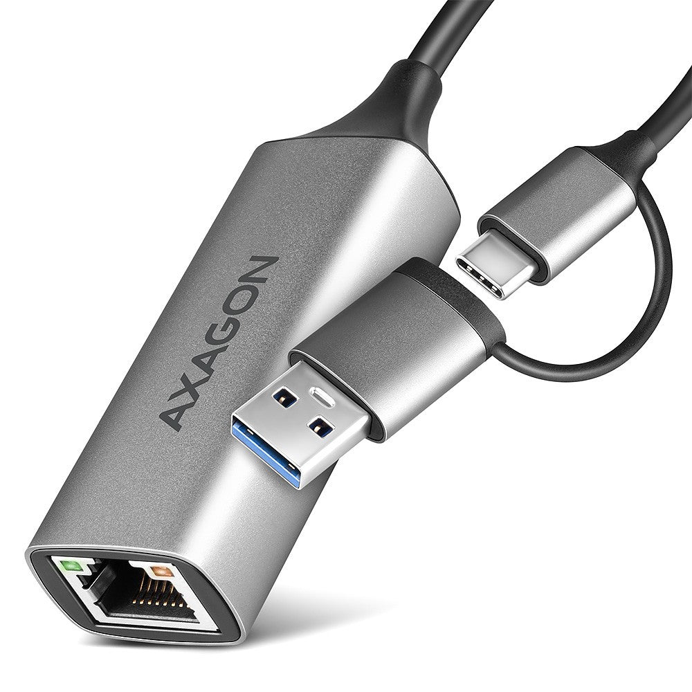 Adaptor Gigabit Ethernet ADE-TXCA, USB-C (reducere USB-A) 3.2 Gen 1, instalare automată