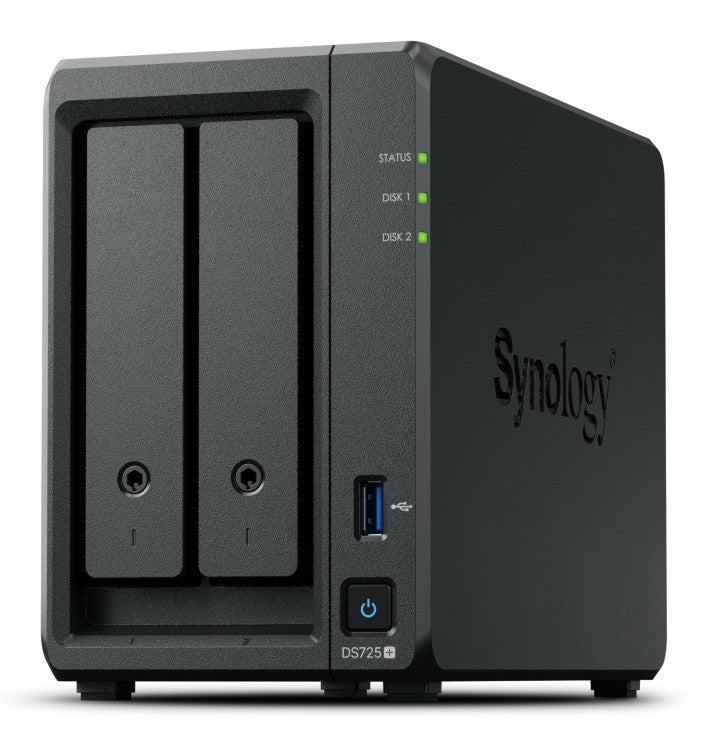 Server DS725+ 2x0HDD 4GB DDR4 AMD R1600 1x1GbE 1x2,5Gbe 3Y