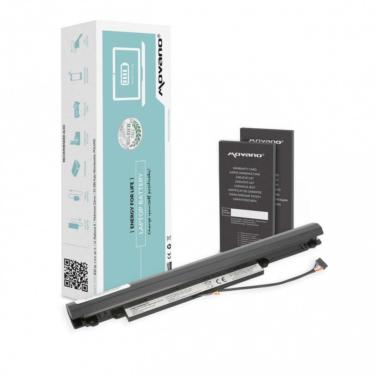 Baterie L15S3A02 pentru Lenovo IdeaPad 110-14IBR 15IBR - 2200 mAh (24 Wh)