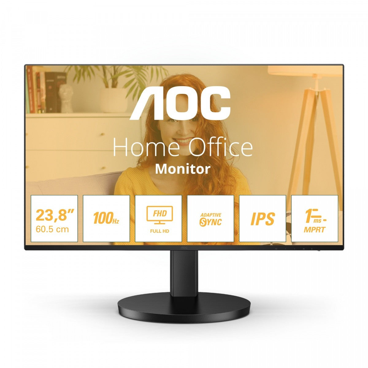 Monitor 24B3HA2 IPS de 23,8 inci, difuzoare HDMI la 100 Hz