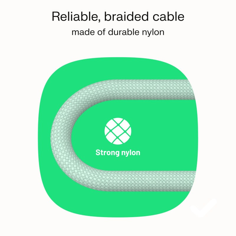 Cablu împletit USB-C-USB-C PowerStream 100W, 1,2 m, negru