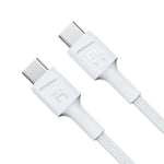 Cablu PowerStream USB-C la USB-C 2m, PD 60W, QC 3.0, Alb