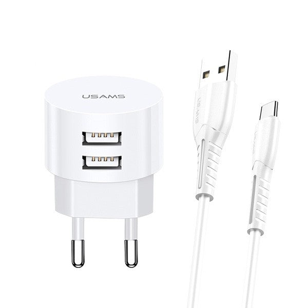 Încărcător de perete T20 2xUSB 2.1A microUSB