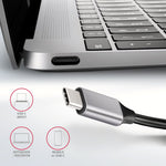 HMC-6H4A Hub portabil 4x USB-A + HDMI, USB-C 3.2 Gen 1, PD 100W, cablu USB-C 20cm