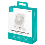 Ventilator de birou magnetic, alb