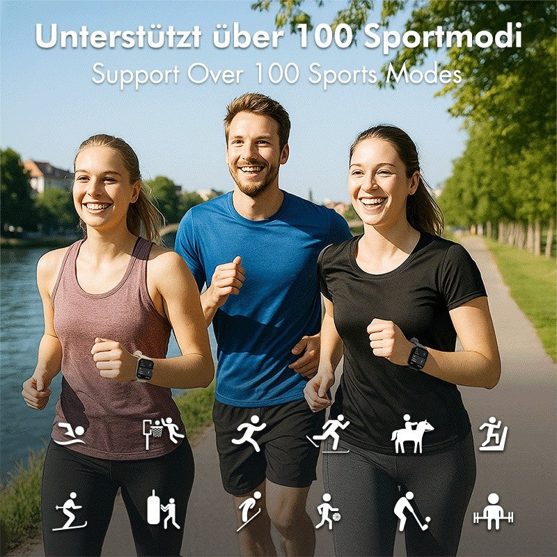 Ceas inteligent LCD, BT5.2 IP68