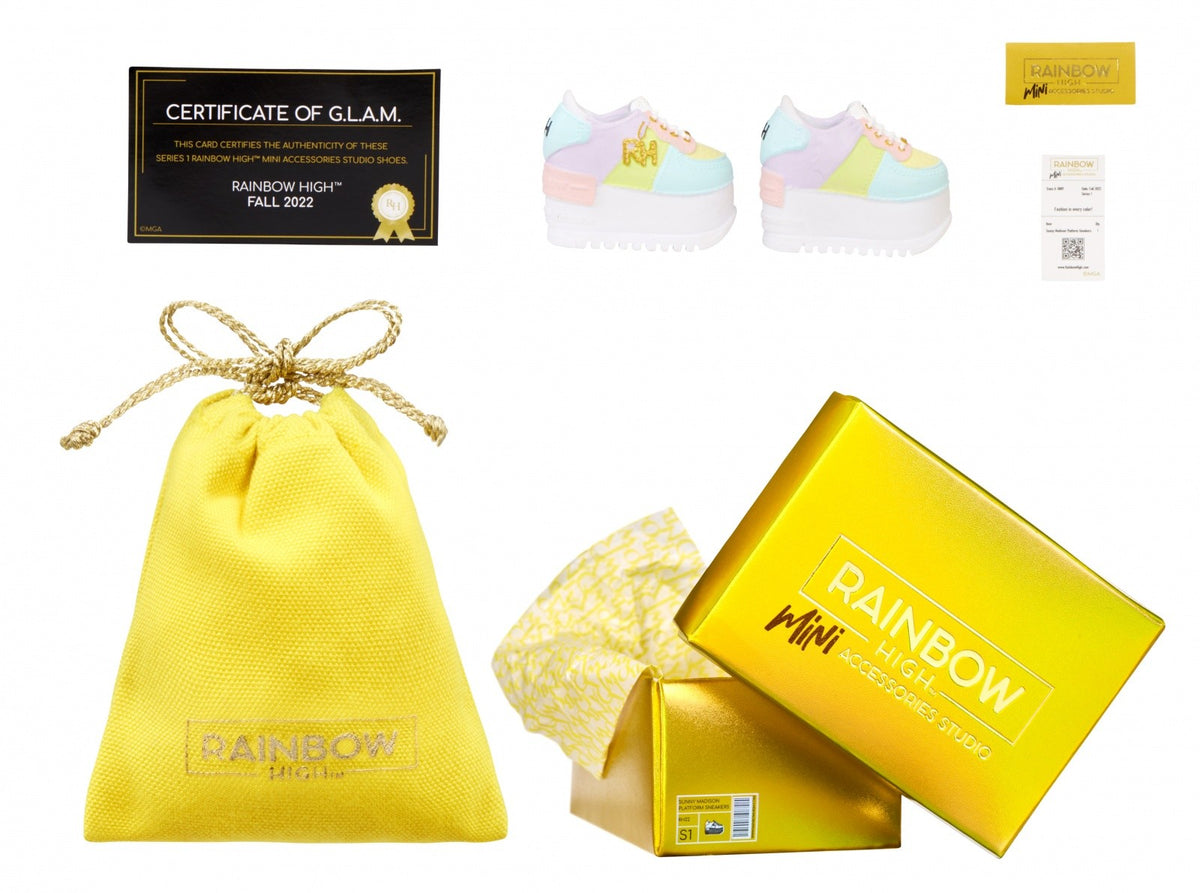 Expoziție de accesorii Rainbow High pentru încălțăminte, 27 de bucăți