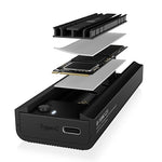 Stație de andocare IB-180MC-C31 M.2 NVMe și SATA, USB 3.2 (Gen2) Tip-C, Aluminiu