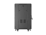 Dulap rack de podea de 19 inch, 18U, 600x800, cu uși perforate (pachet detașat), negru
