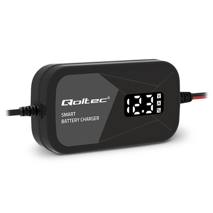 Încărcător inteligent cu microprocesor 12V | 2A | Redresor cu funcție de regenerare a celulelor pentru baterii AGM cu gel | LCD