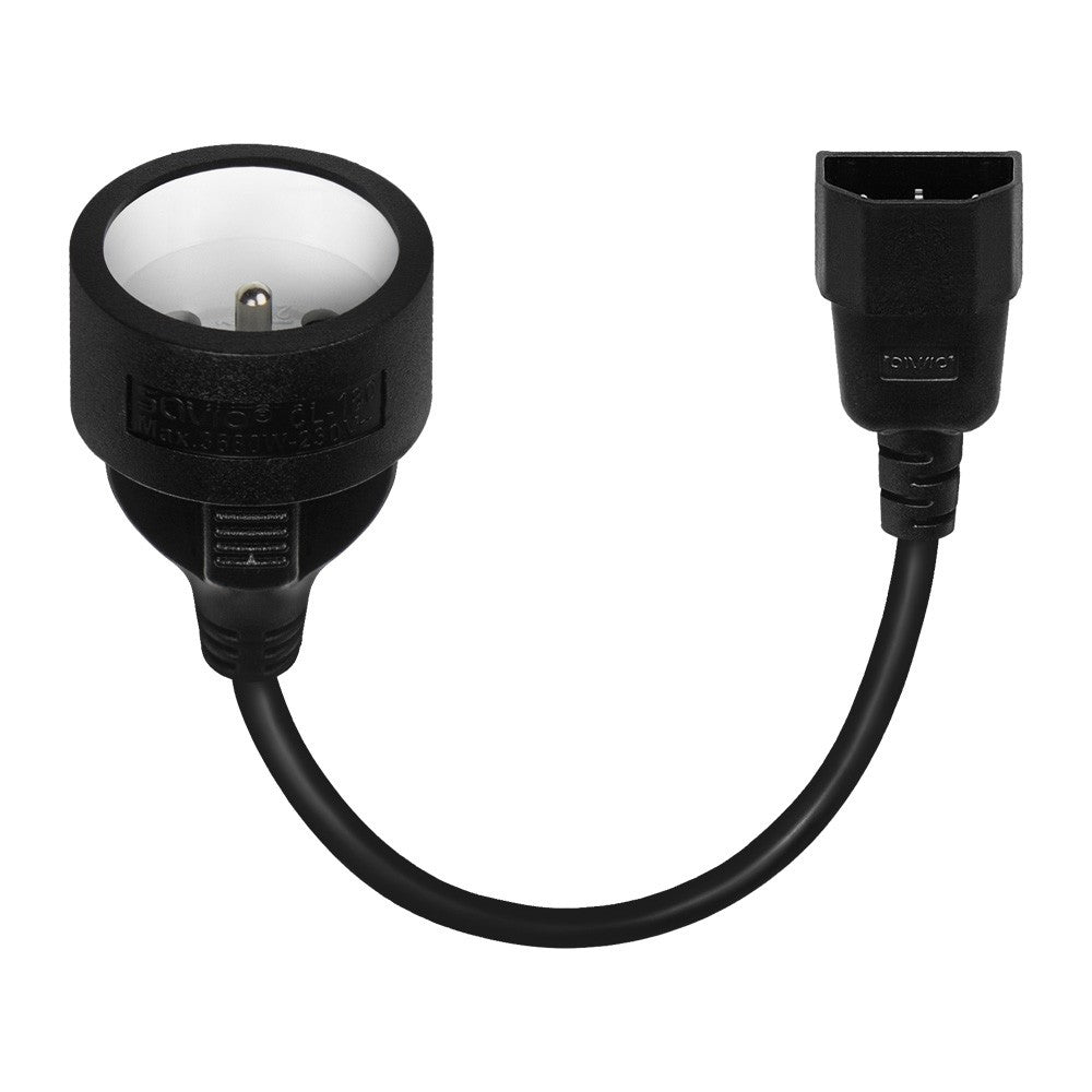 Adaptor de alimentare IEC C14 - CEE 7/5 (E) 15 cm SAVIO CL-180