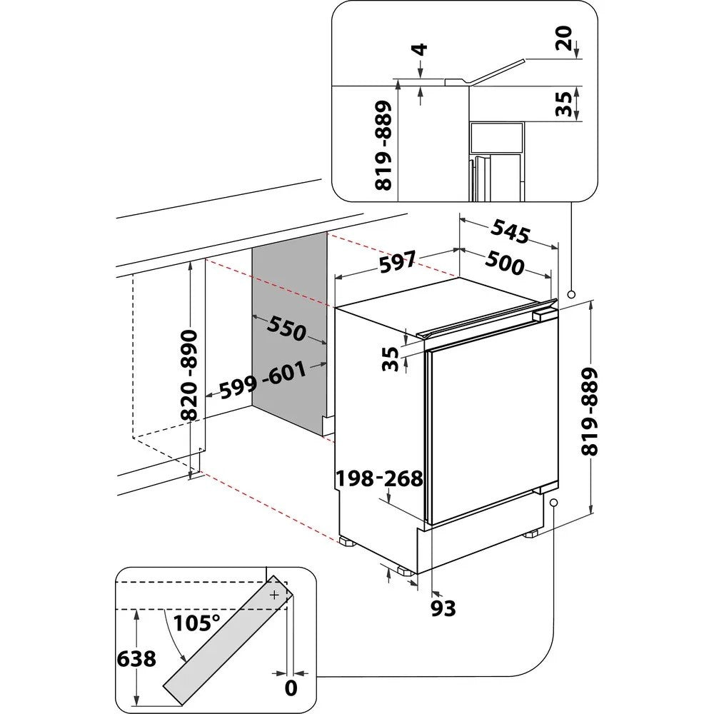 Congelator încorporat WBUFZ011