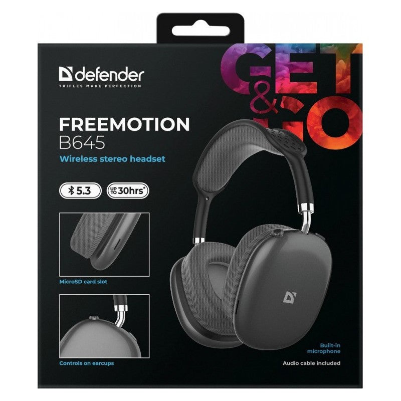 Căști wireless FREEMOTION B645, negre