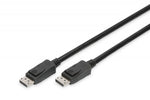 Cablu de conectare DisplayPort cu zăvoare 8K 30Hz UHD tip DP/DP M/M negru 2m