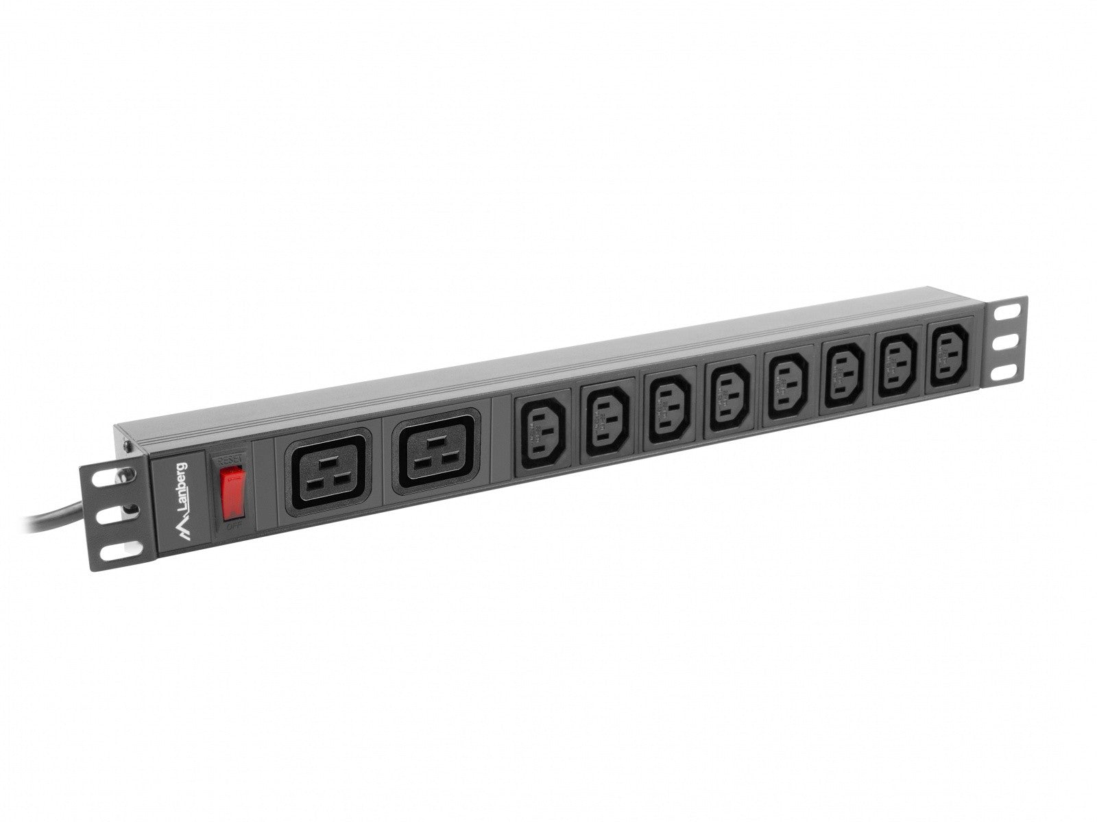 Unitate rack PDU 19 inch 1U 16A 2X C19 8X IEC C13 Negru C20