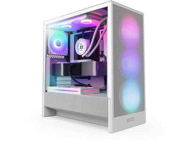 Carcasă H5 FLOW RGB Midi Tower cu fereastră (2024) albă