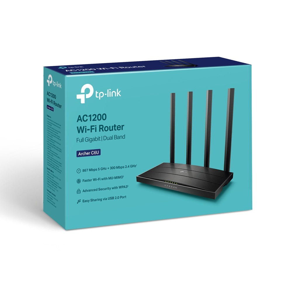 Router Archer C6U AC1200 1WAN 4LAN 1USB