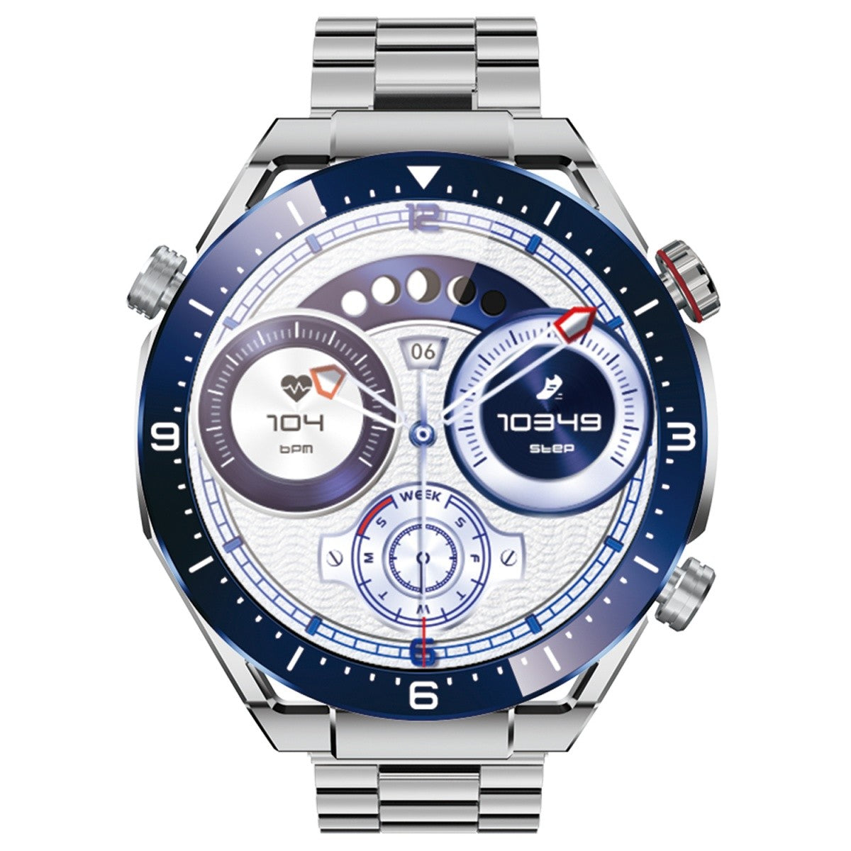 Ceas inteligent EW01 argintiu