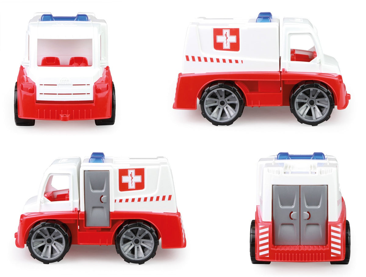 Ambulanță Truxx cu accesorii într-o cutie