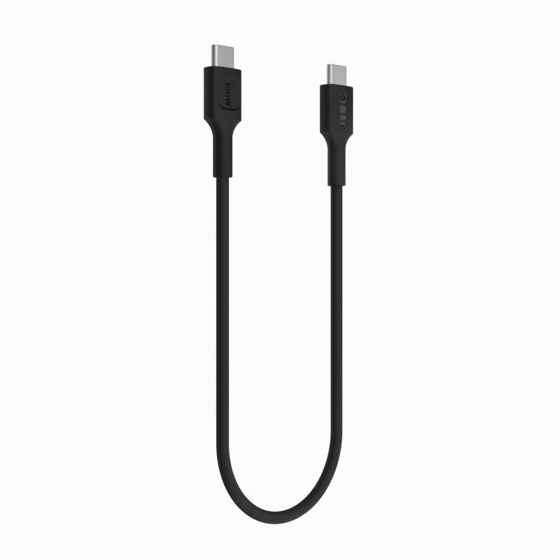 Cablu împletit USB-C-USB-C PowerStream 100W, 1,2 m, negru