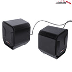 Boxe USB de 6 W pentru computer AC865B, negre și albastre