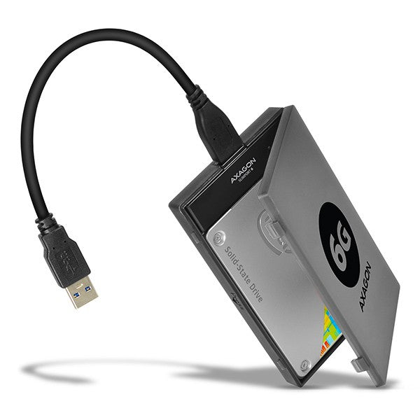 Adaptor ADSA-1S6 USB 3.0 - SATA 6G pentru conectarea rapidă a unui SSD/HDD de 2,5", cu cutie