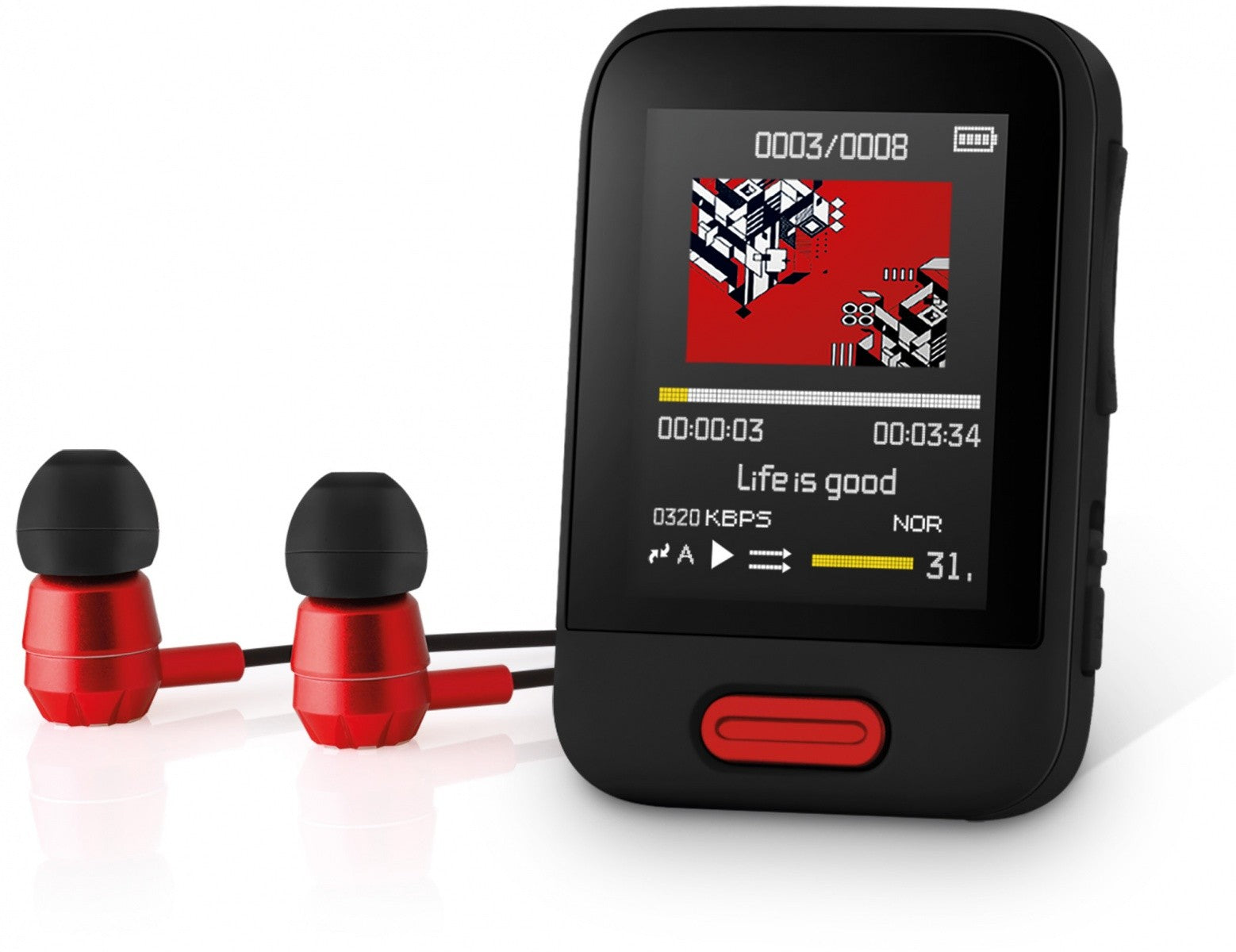 Player MP3 MP4 SFP 7716RD 16GB Bluetooth Ecran 1.8 inch