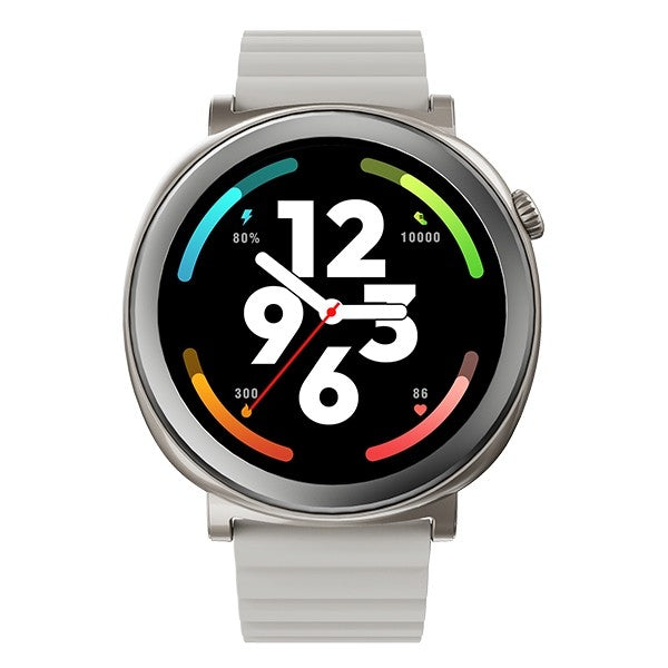 Ceas inteligent Aurora Amoled cu apeluri AI, argintiu