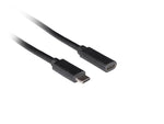 Cablu prelungitor USB-C M/F 3.1 1,5 m negru