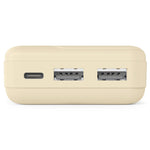 Pachet de alimentare 10000 mAh 2xUSB-A nisip