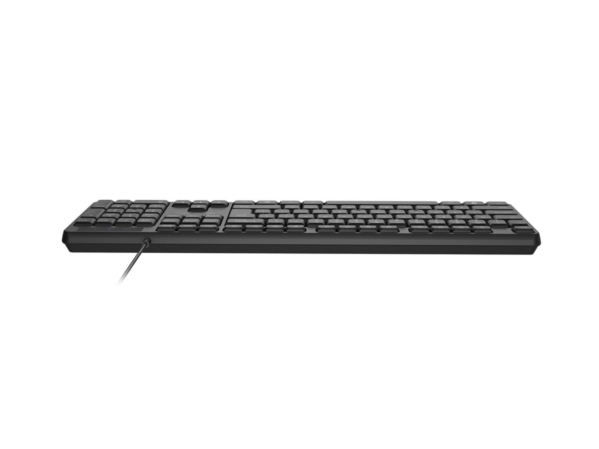 Tastatură Nautilus US Slim, neagră, 1,8 m