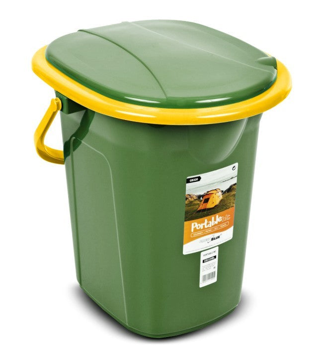 Toaletă de călătorie GB320GO verde închis și portocaliu
