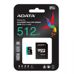 Card de memorie microSD Premier Pro 512GB UHS1 U3 V30 A2 + adaptor