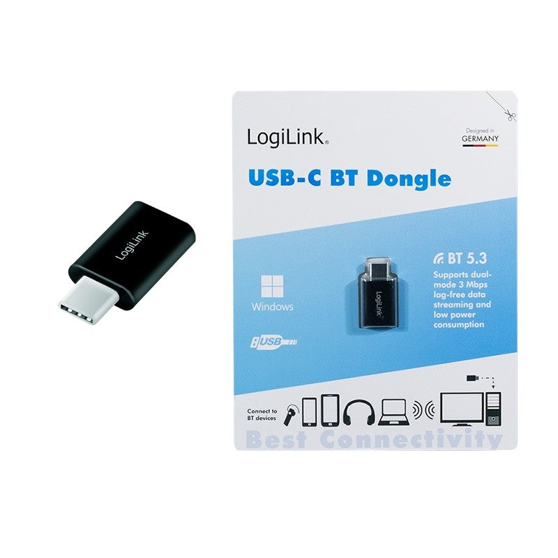 Adaptor BT5.3, USB-C Gen1, 3Mbps, 20m, Negru